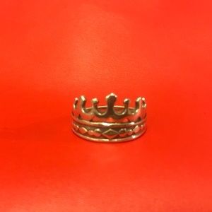 Crown ring sterling 9.25 silver